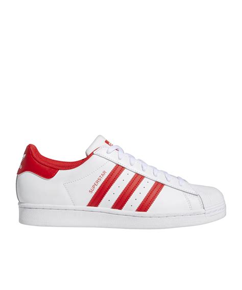 adidas allstar weiß rot|White Superstar Shoes .